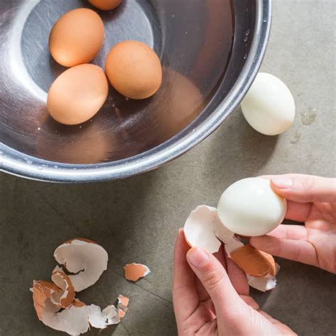 leave shells on hard boiled eggs americas test kitchen|hard cooked eggs.